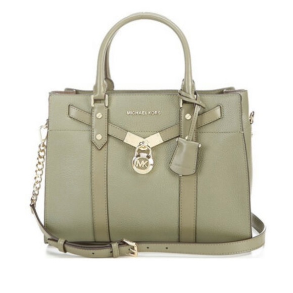 NWT MK Nouveau Hamilton Large Leather Satchel Bag - Picture 1 of 8